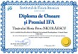 Diploma de onoare si Premiul IFA (Horia Petru NICOLAESCU)