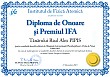 Diploma de onoare si Premiul IFA (Raul Alex PIPIS)