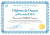 Diploma de onoare si premiul IFA (ANDREI Cosmin)